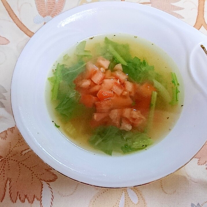 生トマトのスープ